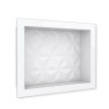 Nicho Parede Para Banheiro 40x30x10 Mármore Sintético Cozimax Branco Textura