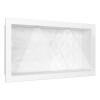 Nicho Para Banheiro Com LED 60x30 Mármore Sintético Cozimax Branco Textura