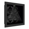 Nicho Para Banheiro 30x30 Com LED Mármore Sintético Cozimax Preto Textura