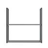 Módulo Nicho Metal 68x70x33cm 2 Prateleiras Cozinha Modulada Robel Cinza