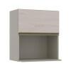 Módulo Armário Aéreo Nicho Micro-Ondas 68x60 100% MDF Cozinha Modulada Gold Robel Fendi/Aspen