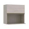 Módulo Armário Aéreo Nicho Micro-Omdas 68x70 100% MDF Cozinha Modulada Gold Robel Fendi/Aspen