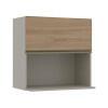 Módulo Armário Aéreo Nicho Micro-Omdas 68x70 100% MDF Cozinha Modulada Gold Robel Fendi/Hanover