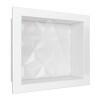Nicho Para Banheiro 40x30 Com LED Mármore Sintético Cozimax Branco Textura