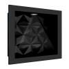 Nicho Para Banheiro 40x30 Com LED Mármore Sintético Cozimax Preto Textura
