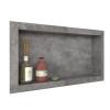 Nicho Para Banheiro 60x30x10 Porcelanato Polido Diamante Cozimax Cinza