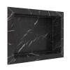 Nicho Para Banheiro 40x30X10 Porcelanato Polido Diamante Cozimax Preto