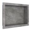 Nicho Para Banheiro 40x30X10 Porcelanato Polido Tradicional Cozimax Cinza