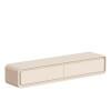 Nicho Rack Suspenso 135cm Cantos Arredondados Liv EDN Off White