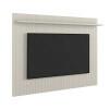 Painel Frisado Para TV até 75 Polegadas Dallas 184x136 Lukaliam Off White/Jequitiba