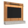 Painel Évora para TV 75” com Bancada Bali 180cm Lukaliam Jequitiba/Off White
