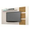 Painel Para TV 55 Polegadas Grécia 1.8 Lukaliam Off White/Amêndoa