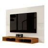 Painel Pequeno Para TV 43 Polegadas 120cm Fox EDN Off White/Cedro