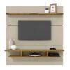 Painel Para TV 60 Polegadas Adryan Patrimar Off White/Nature