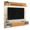 Painel Para TV 65 Polegadas Com LED 160cm Denver Lukaliam Off White/Jequitiba