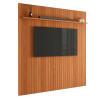 Painel Frisado 191x250cm Para TV 75 Polegadas Oslo Lukaliam Jequitiba