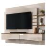 Painel Para TV Até 55 Pol Gold 1.8 Lukaliam Off White/Canela