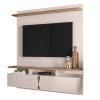 Painel Para TV Até 55 Pol Imola 1.36 Lukaliam Off White/Canela