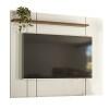Painel Para TV 65 Polegadas 1.6 Zacat EAX Móveis Off White/Cedro