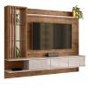 Painel Para TV Até 55 Pol Leblon 2.1 Lukaliam Canela/Off White