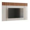 Painel Para TV 75 Polegadas Sagary 2.1 EAX Móveis Off White/Tauari Ripado