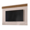 Painel Para TV Até 55 Pol Napole 1.6 Lukaliam Off White/Canela