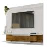 Painel Para TV Até 55 Pol Siena 1.8 Lukaliam Off White/Canela