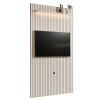 Painel Ripado 140cm Para TV até 55¨ Com LED Arbo 1.4 EDN Off White