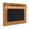 Painel Para TV 75 Polegadas 180cm Com LED Évora Lukaliam Jequitiba Ripado 3D