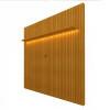 Painel Ripado Com LED 184x250 Para TV 75 Polegadas Nobre Gelius Naturale