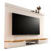 Painel Para TV 65 Polegadas 160cm Studio 1.6 EDN Off White/Cedro