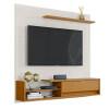 Painel Para TV 55 Polegadas 160cm Dali Lukaliam Off White Perolizado/Tauari