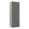 Módulo Paneleiro 70cm 4 Portas 100% MDF Cozinha Modulada Gold Robel Fendi/Cinza