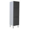 Paneleiro De Aço 60x214 Cozinha Gaia Cozimax Preto
