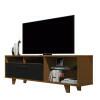 Rack Bancada Para TV 60 Polegadas 5054 JB Bechara Caramelo/Preto