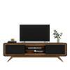 Rack Para Sala TV 65 Channel Fabrimoveis Preto/Nature