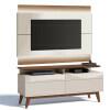 Rack com Painel Para TV Classic Mais 2G 1.4 Com LED Imcal Off White/Freijo
