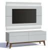 Rack com Painel Para TV Classic 2G 1.4 Com LED Imcal Branco