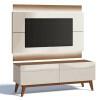 Rack com Painel Para TV Classic 2G 1.4 Com LED Imcal Off White/Freijo