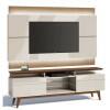 Rack com Painel Para TV Classic Mais 2G 1.8 Com LED Imcal Off White/Freijo 