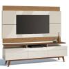 Rack com Painel Para TV Classic 3G Mais 2.2 Imcal Off White/Freijo