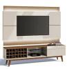 Rack com Painel Para TV Classic AD 1.8 Com LED Imcal Off White/Freijo