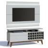 Rack com Painel Para TV Classic Mais AD 1.4 Com LED Imcal Branco