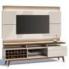 Rack com Painel Para TV Classic AD Mais 2.2 Com LED Imcal Off White/Freijo