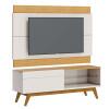 Rack com Painel Para TV 146cm 1 Gaveta Classic 1G 1.4 Off White/Naturale