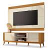 Rack Com Painel Legacy 160cm Para TV 60 Polegadas EDN Off White/Cedro