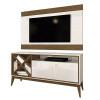 Rack Com Painel Para TV 55 Pol Merlot 135 EDN Off White/Naturale