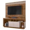 Rack Com Painel TV Até 55 Pol Napole 1.6 Lukaliam Canela/Off White