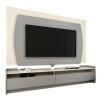 Rack com Painel TV 65 Polegadas Sublime 1.8 Gelius Cinza/Off White
