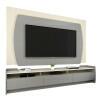 Rack com Painel TV 70 Polegadas Sublime 2.2 Gelius Cinza/Off White